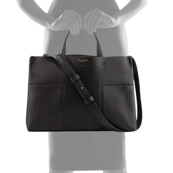 Tory Burch Triple Compartment Block Tote - Picture 1 of 8